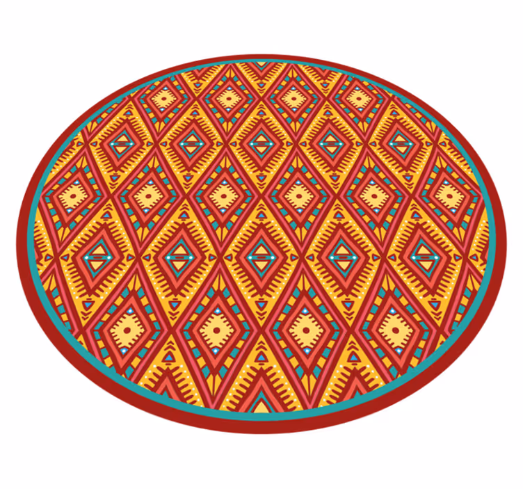 Geometriskt tribalelement Vinylmatta etnisk - Tenstickers
