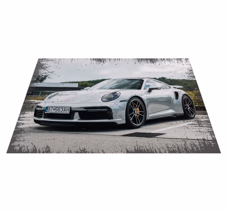Modern porsche 911 vintage matta - Tenstickers
