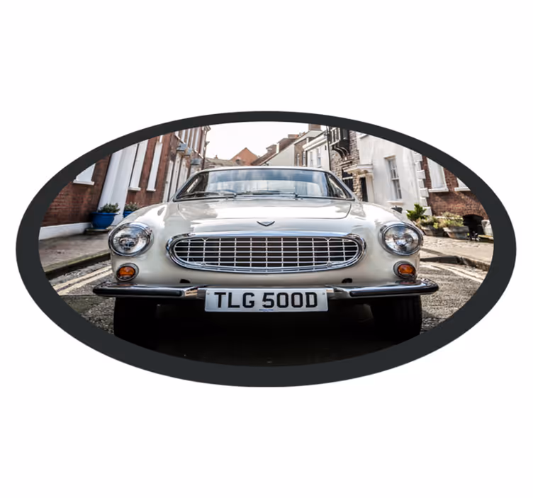 Volvo p1800 vintage vinylmatta - Tenstickers
