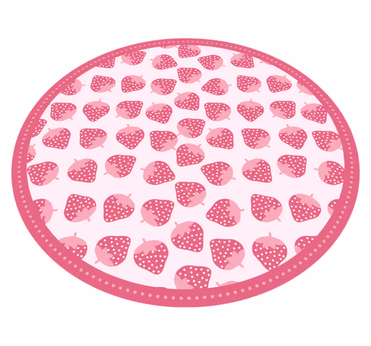 Sött jordgubbsmönster Vinylmatta Kök - Tenstickers