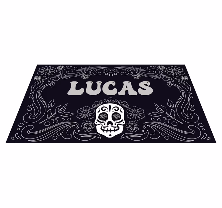 Skalledesign med namn Vinylmatta Halloween - Tenstickers