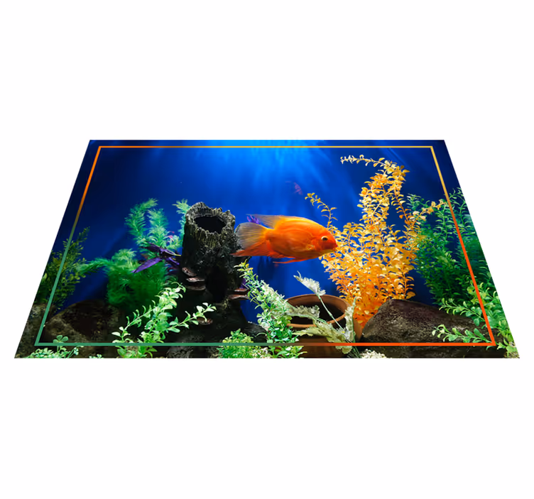 Akvarium liv djur vinyl matta - Tenstickers