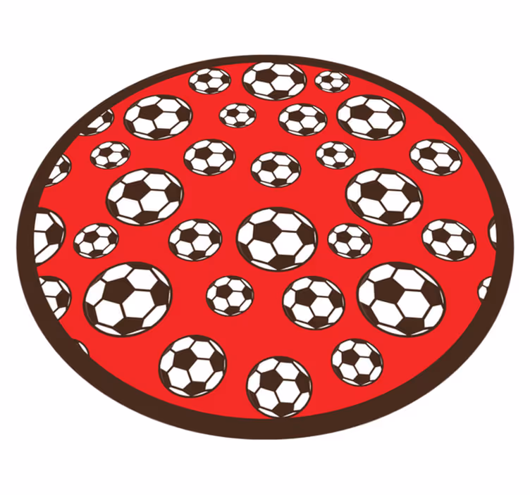 Fotbollsmotiv Vinylmatta spel - Tenstickers