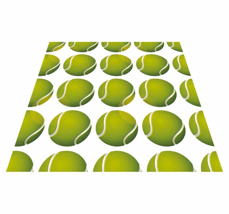 Motiv av tennisboll Vinylmatta spel - Tenstickers