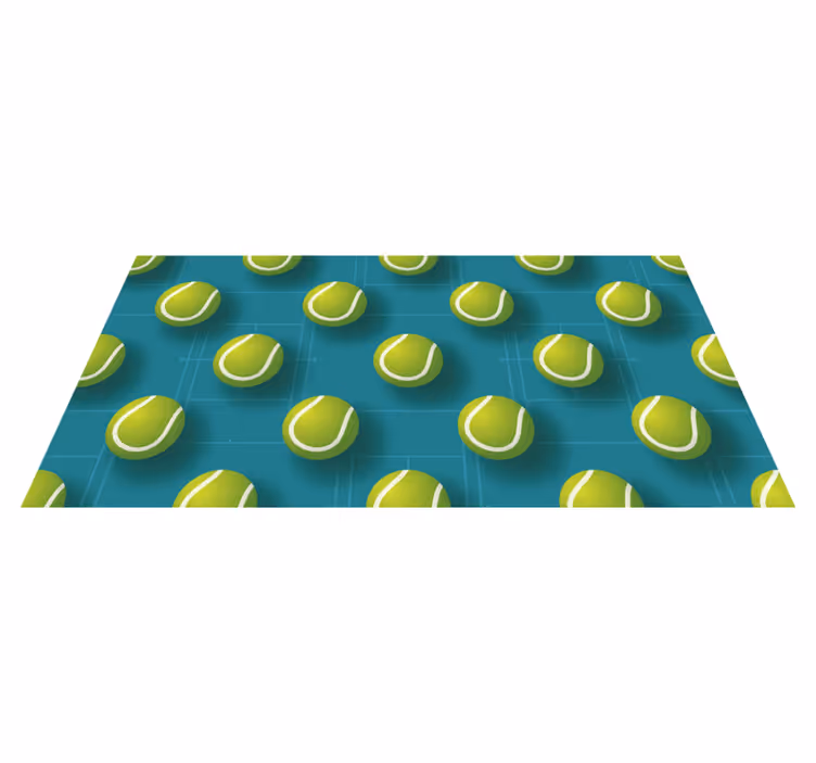 Tennisboll mönster Vinylmatta Ungdom - Tenstickers