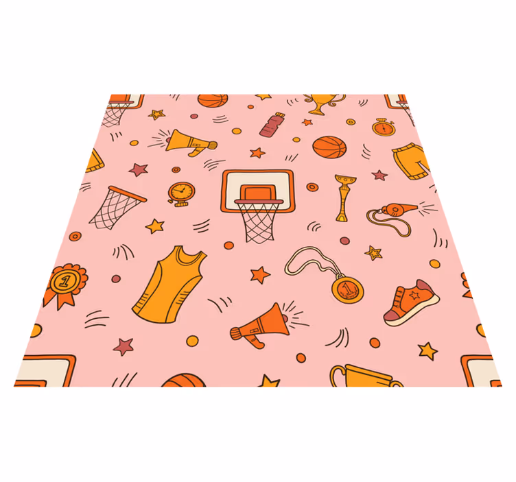 Sportiga roliga element Vinylmatta spel - Tenstickers
