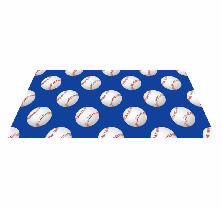 Basebollmotiv Vinylmatta spel - Tenstickers