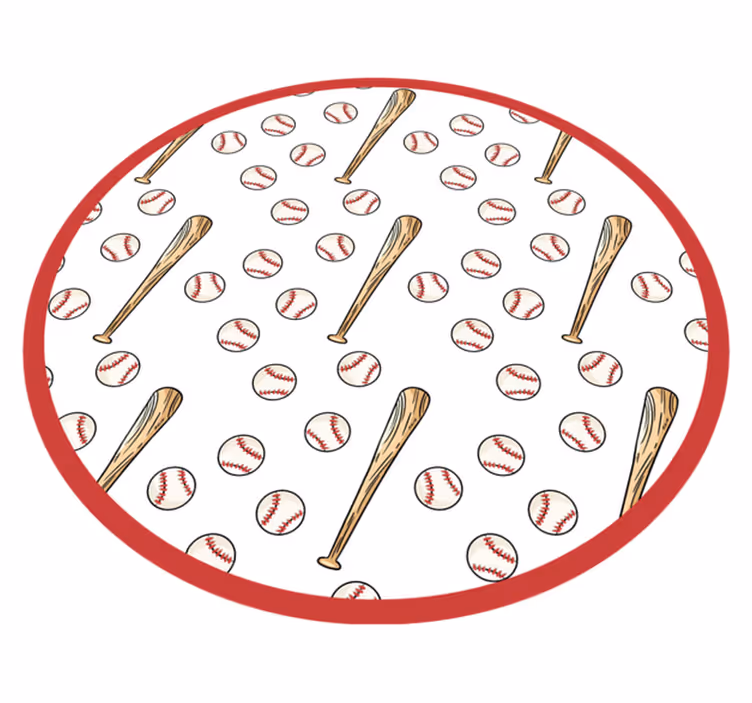 Kul i basebollsäsongen Vinylmatta spel - Tenstickers