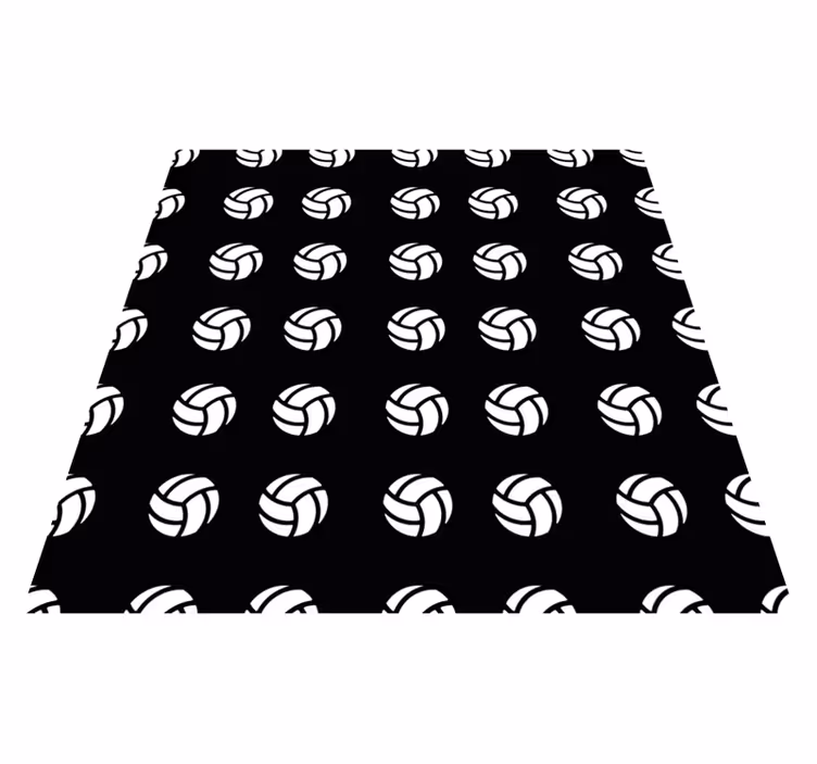 Volleyboll mönster Vinylmatta spel - Tenstickers