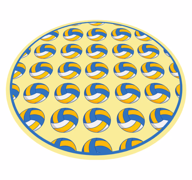 Volleybollmotiv Vinylmatta spel - Tenstickers