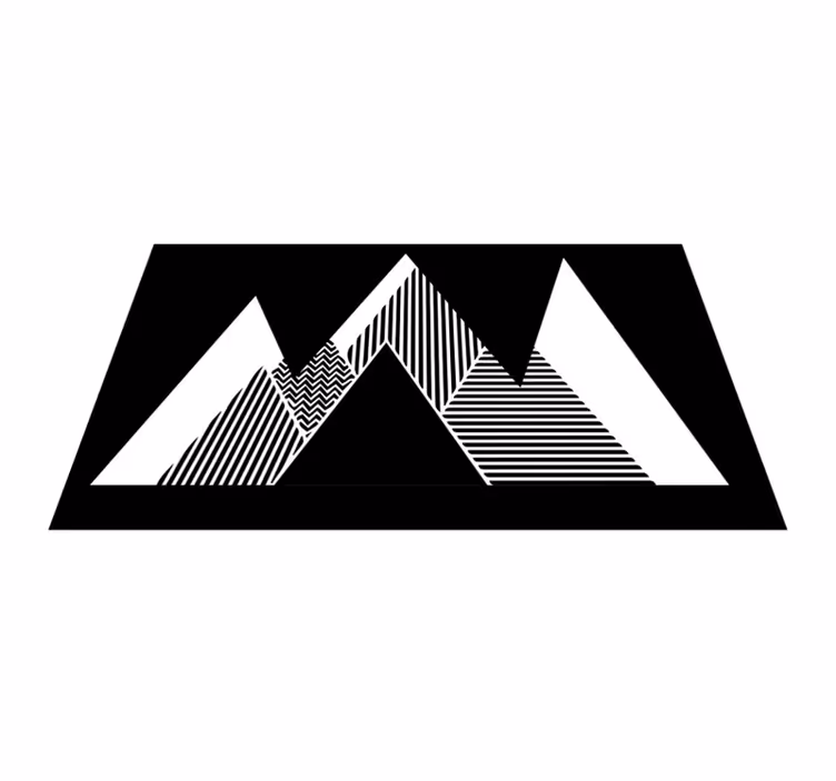 Snyggt sicksackmönster Vinylmatta geometrisk - Tenstickers