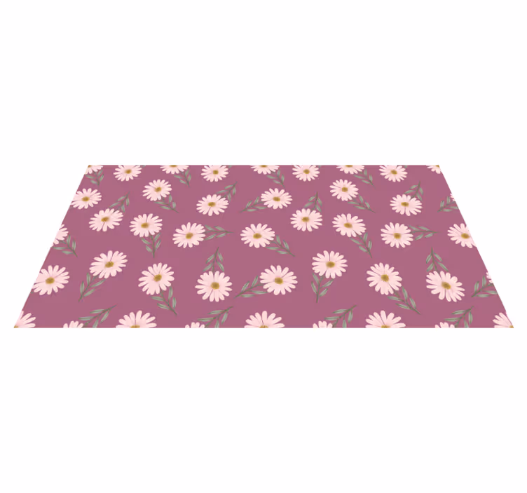 Prästkrageuppsättning Vinylmatta blommor och växter - Tenstickers