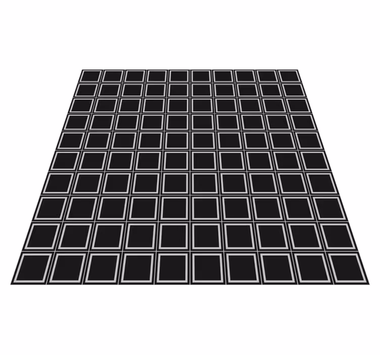 Geometriskt kvadratiskt arrangemang Vinylmatta kakeleffekt - Tenstickers