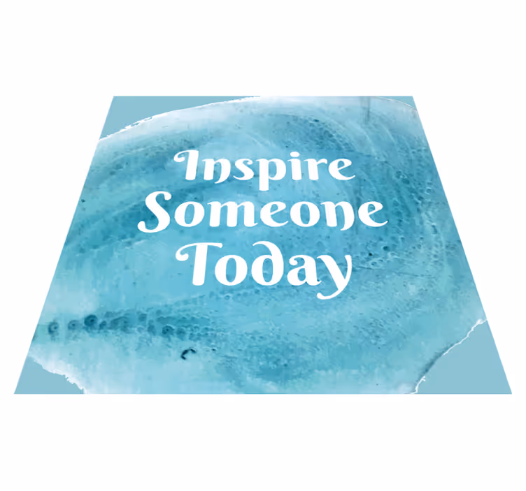 Vinylmattor med fraser motivationscitat splash - Tenstickers