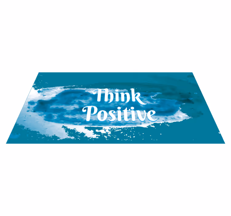 Omfamna optimismen Vinylmattor med fraser - Tenstickers