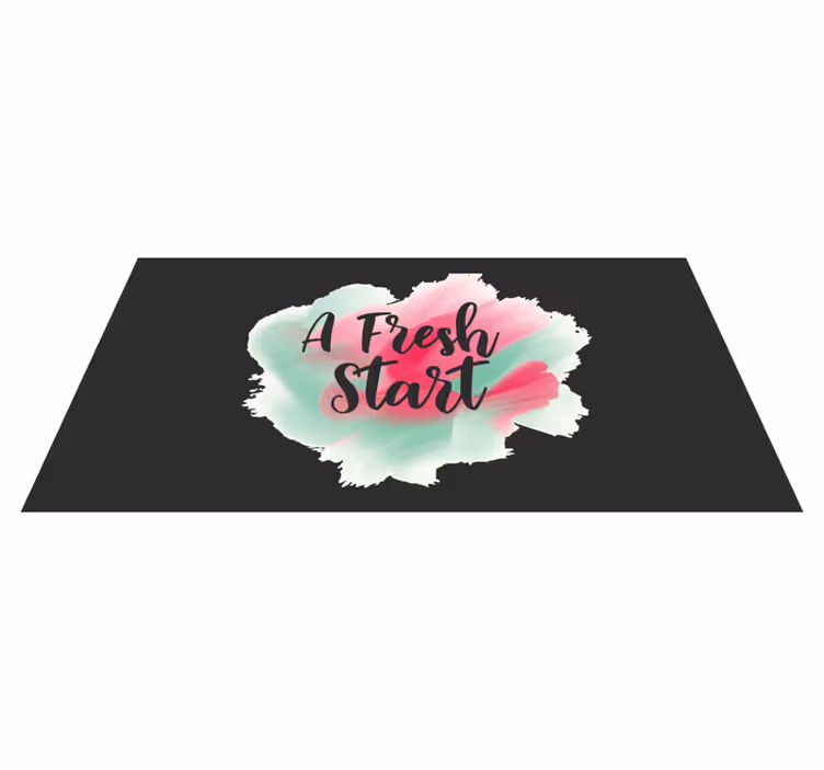 En nystart Vinylmattor med fraser - Tenstickers