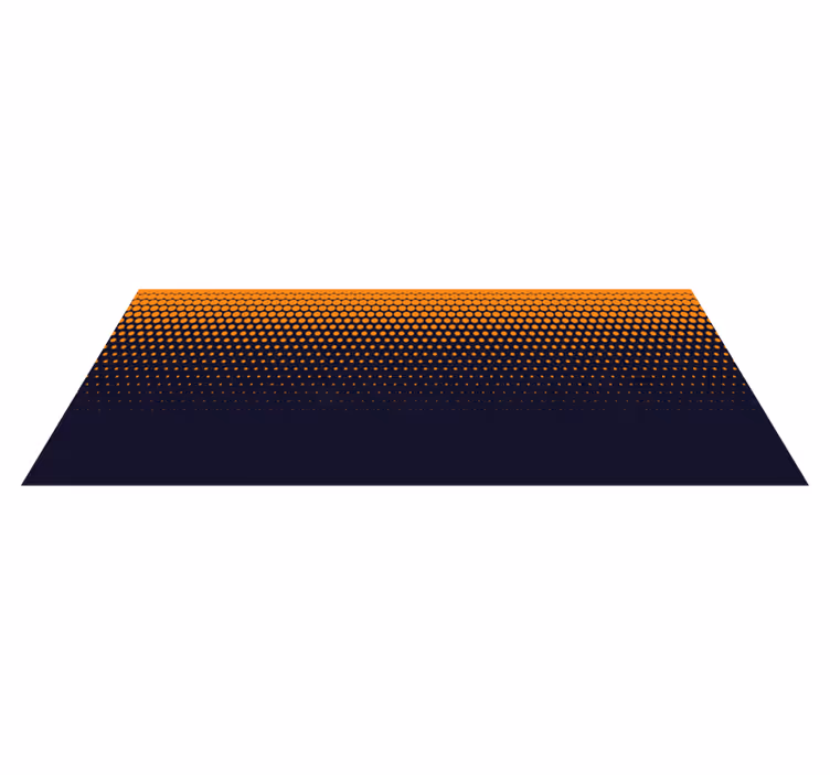 Blå och gul färggradient modern matta - Tenstickers