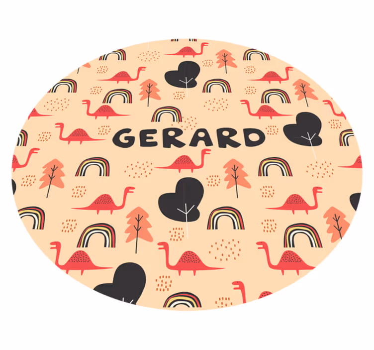 Jurassic nordiskt tema personlig matta - Tenstickers