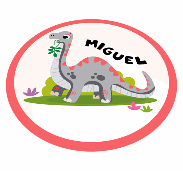 Grå dinosaurie Andra Vinylmattor - Tenstickers