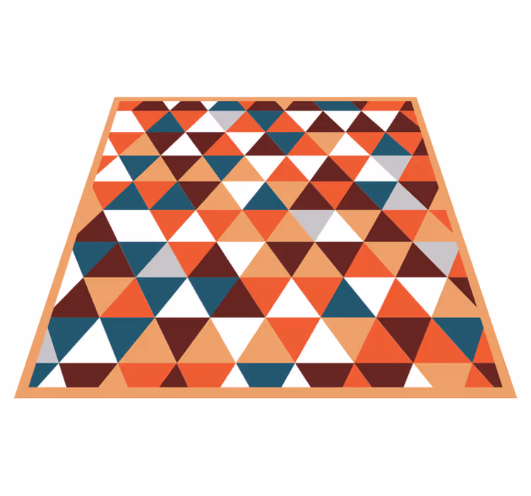 Triangulärt mosaikmönster Vinylmatta geometrisk - Tenstickers