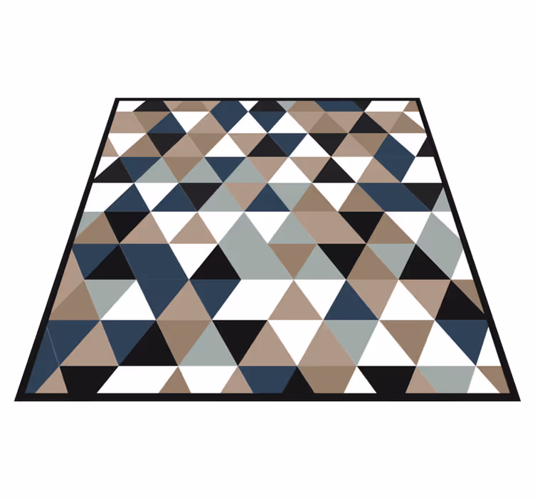 Triangulära toner Vinylmatta geometrisk - Tenstickers
