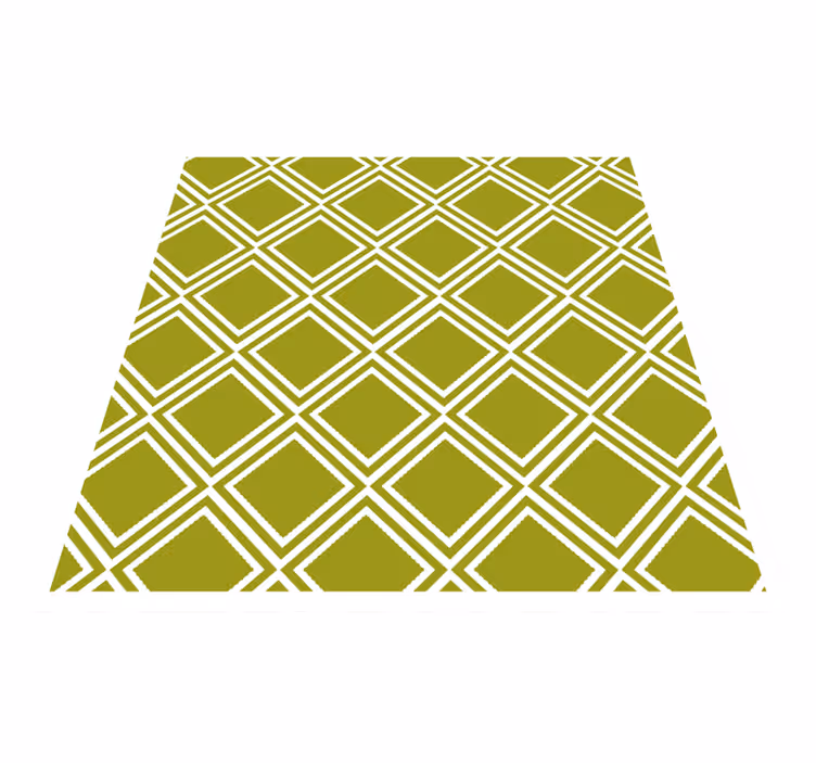 Diamantmönstermotiv Vinylmatta geometrisk - Tenstickers