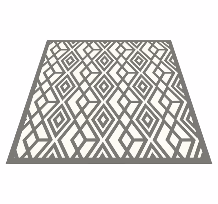 Diamantemblem Vinylmatta geometrisk - Tenstickers
