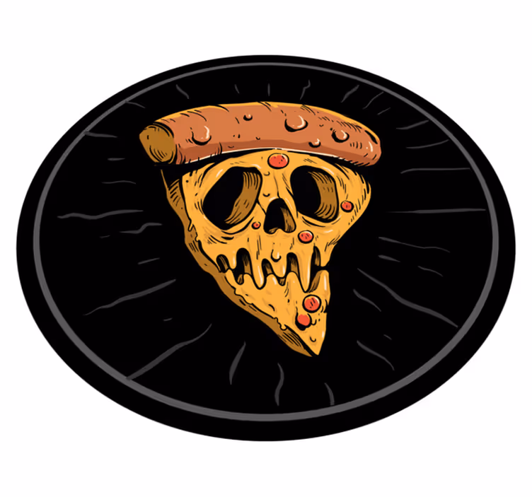 Skallepizzabitar Vinylmatta Ungdom - Tenstickers