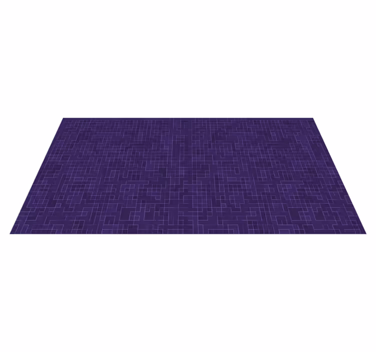 Lila mönstrade grafiker Vinylmatta geometrisk - Tenstickers