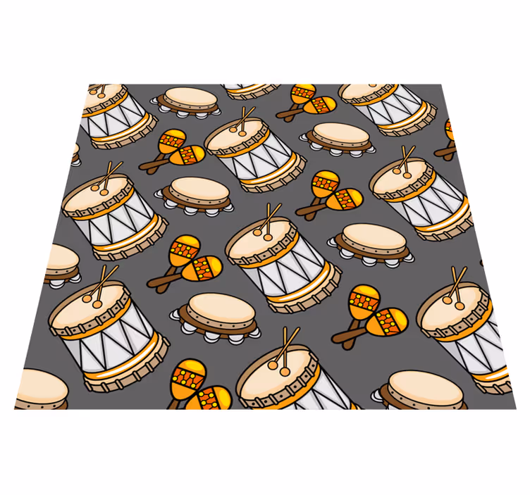 Vinylmatta spel instrumentmönster - Tenstickers