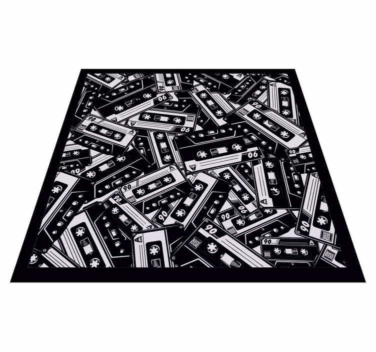 Kassettbandsmotiv Vinylmatta Ungdom - Tenstickers