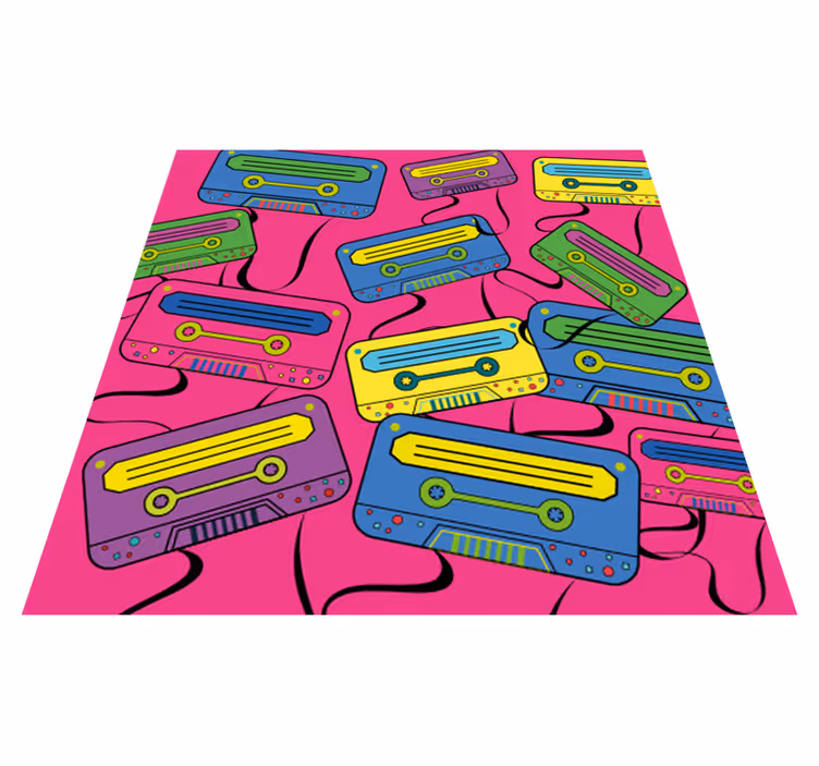 Livfulla kassettband Vinylmatta Ungdom - Tenstickers