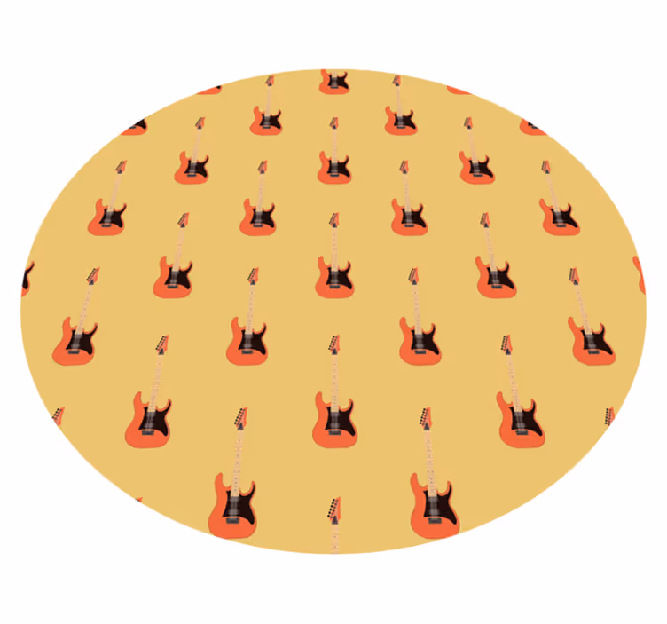 Gitarrmönster Andra Vinylmattor - Tenstickers