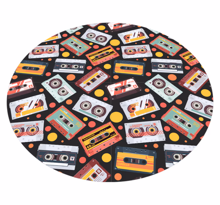 Vinylmatta årgång kassettmönster - Tenstickers