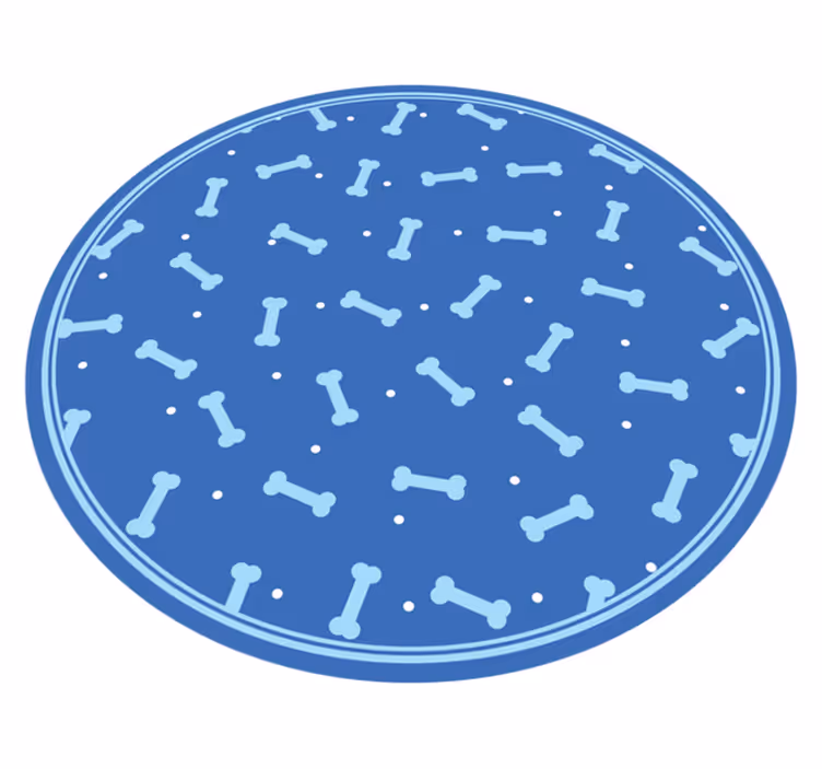 Benmönsterlek Vinylmatta Cirkulär - Tenstickers