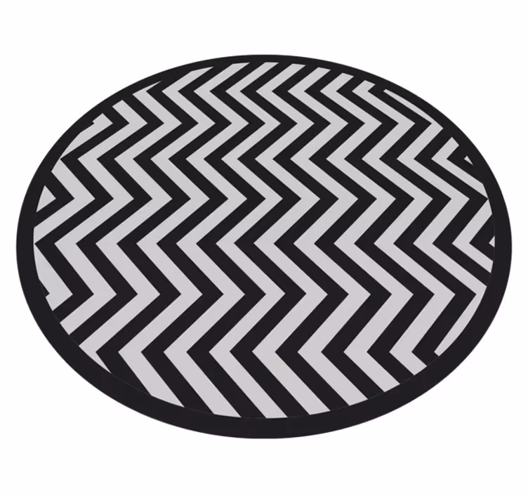 Dynamiskt chevronmönster Vinylmatta geometrisk - Tenstickers