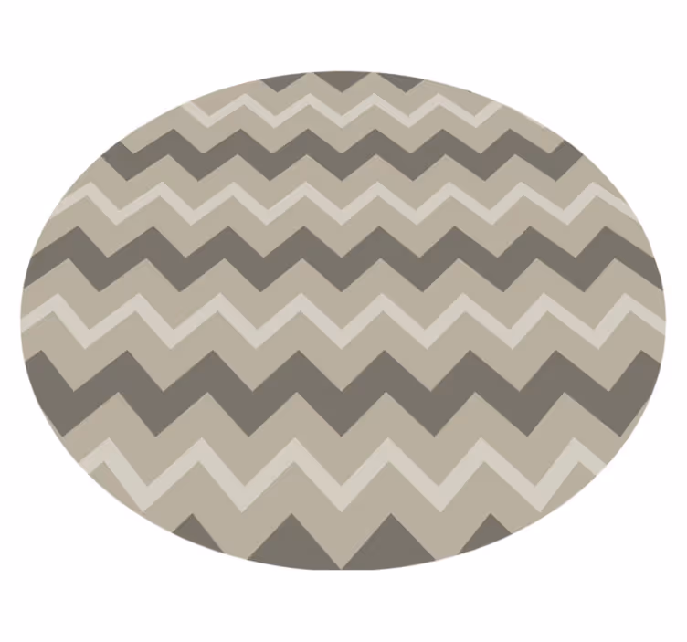 Vinylmatta badrum cirkulärt beige mönster - Tenstickers