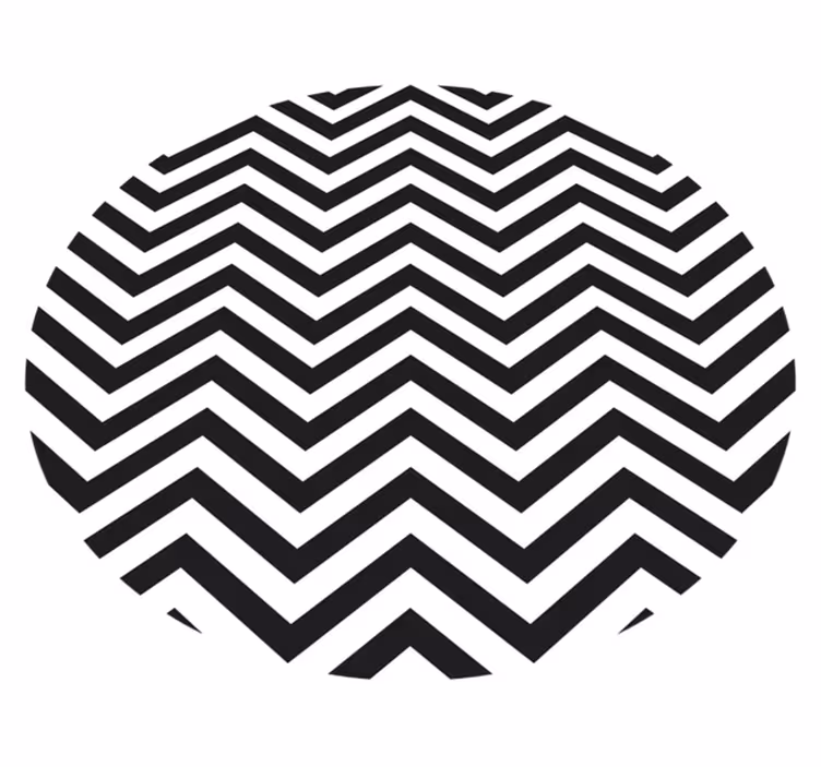 Vinylmatta geometrisk med chevronmönster - Tenstickers