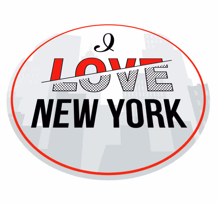 Jag älskar new york Vinylmattor med fraser - Tenstickers