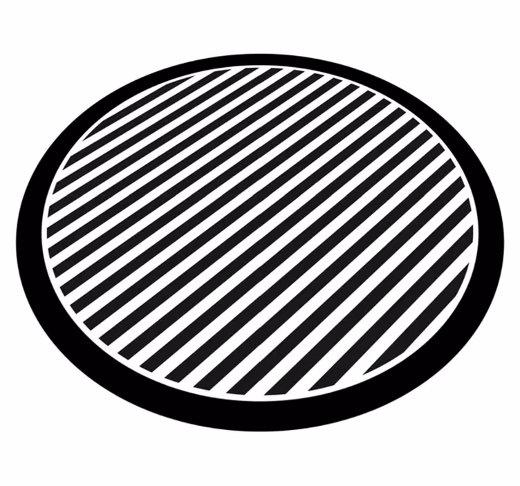 Vinlymatta randiga enfärgade ränder - Tenstickers