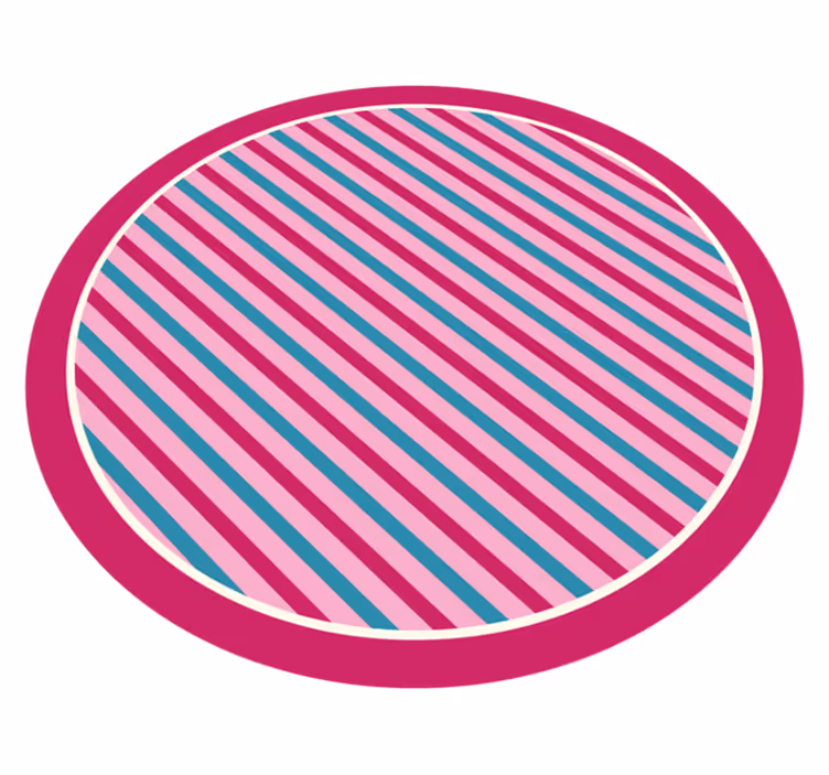 Vinlymatta randiga rosa och blå vertikal - Tenstickers