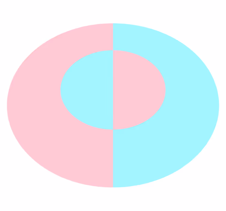 Geometrisk rund färgblock cirkulär matta - Tenstickers