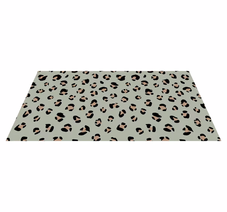 Akvarell leopardtryck vinylmatta - Tenstickers