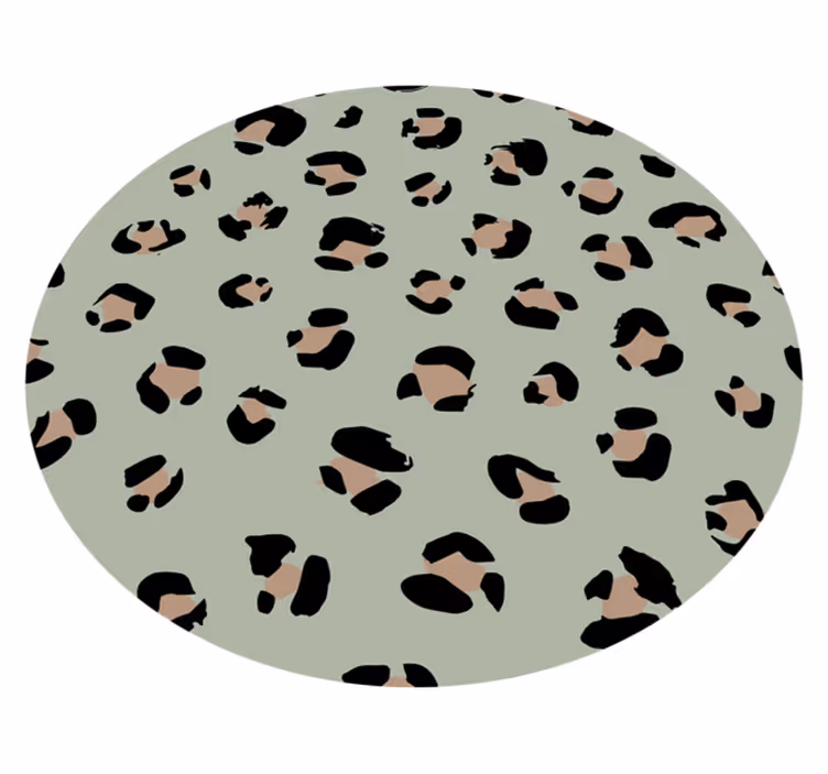 Vinylmatta djurtryck leopardmönster estetik - Tenstickers