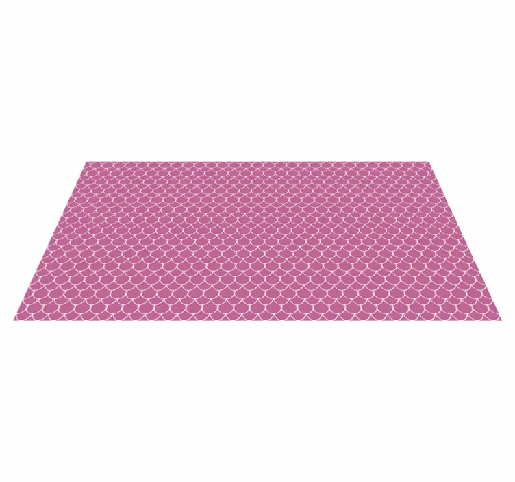 Vinylmatta djurtryck rosa snäckmönster - Tenstickers