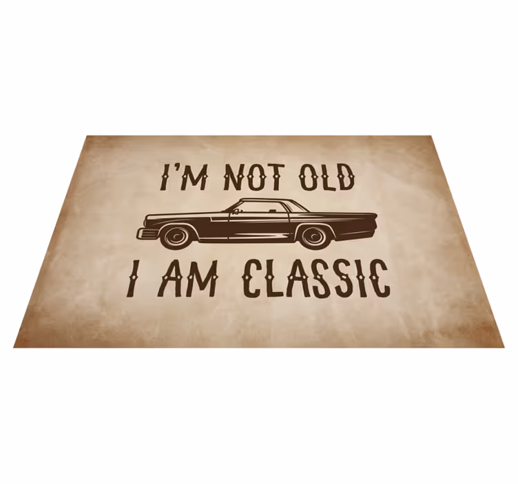 Jag är inte gammal Vinylmattor med fraser - Tenstickers