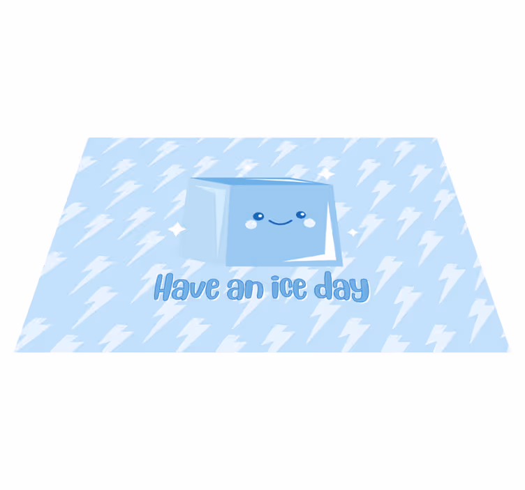 Is cube roligt citat design anpassad matta - Tenstickers