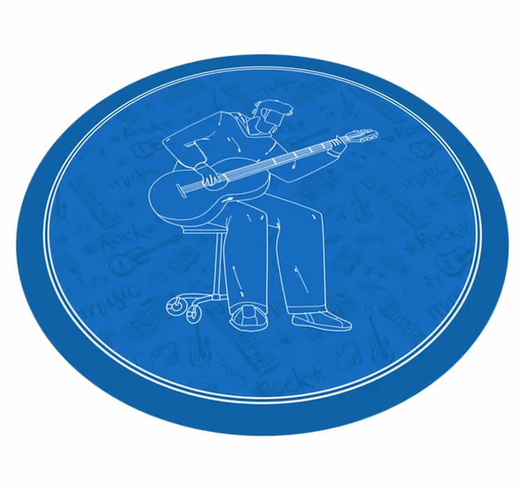 Musikaliska vibbar Vinylmatta textur - Tenstickers