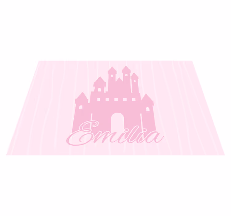 Prinsesslott Vinylmatta namn - Tenstickers