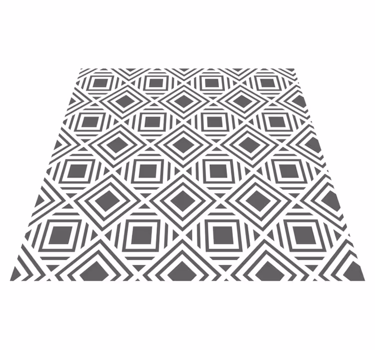 Vinylmatta geometrisk stiligt diamantmönster - Tenstickers
